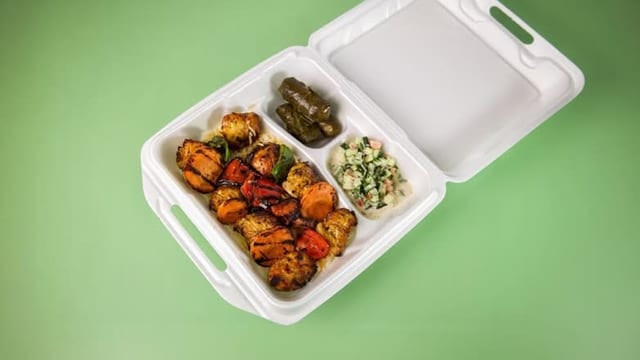 Chicken Kabob Platter.